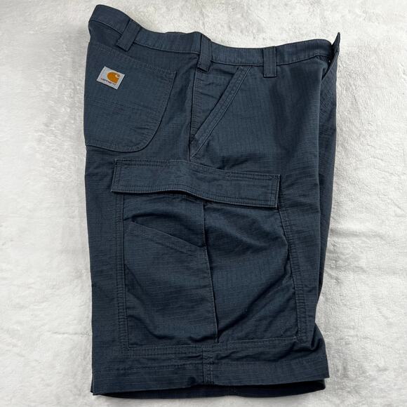 Carhartt Relaxed Fit Force Broxton Cargo Shorts Men’s size 32 Gray - Picture 8 of 9